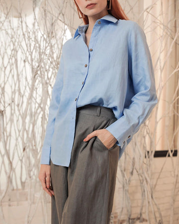 Lyla Straight-leg Tailored Linen Trousers - High-rise Linen Pants