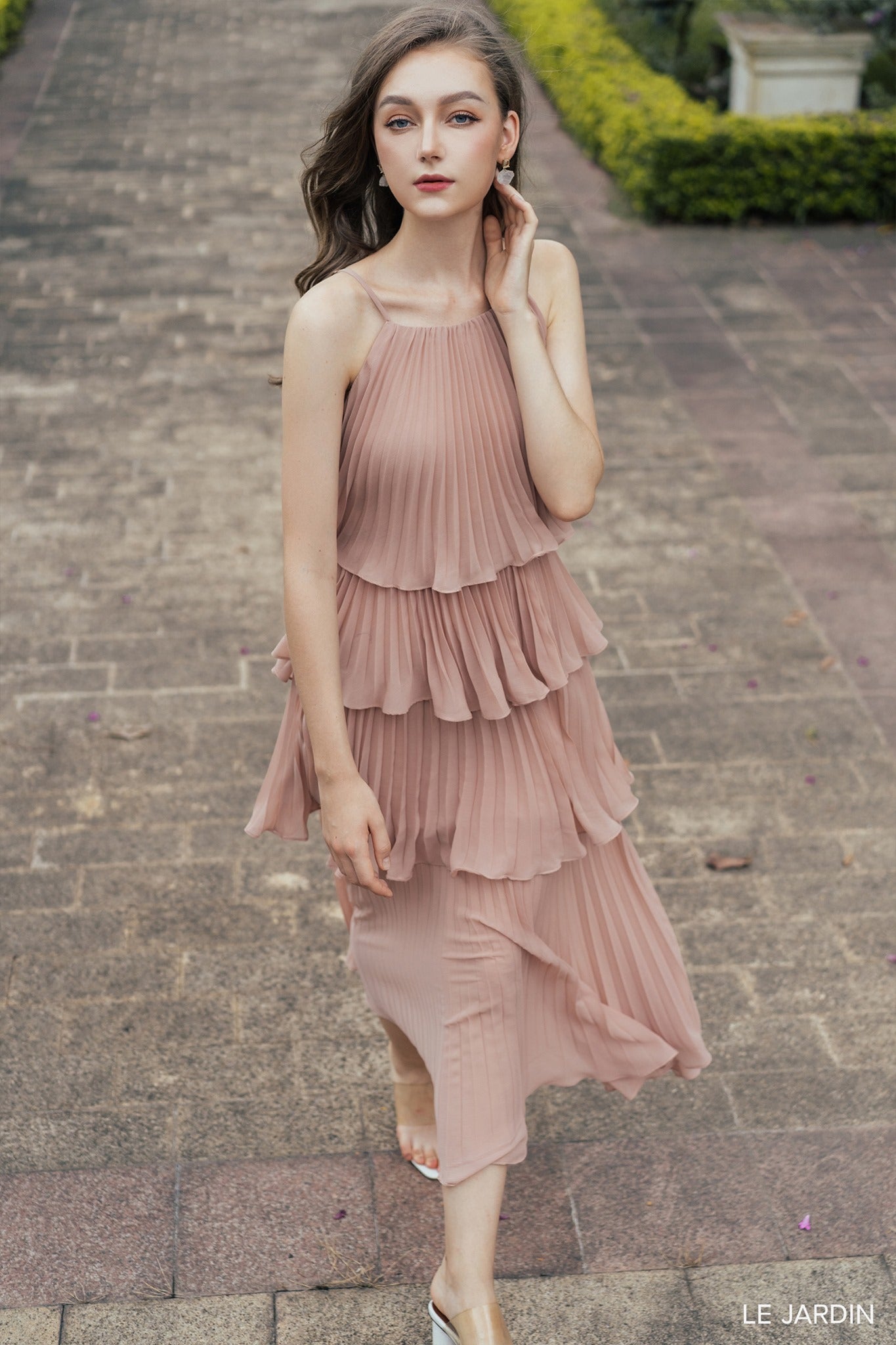 Citta Tiered Pleated Dress – VAST Citta Tiered Pleated Dress – VAST