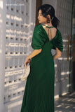 J'adore Pleated Silk Dress