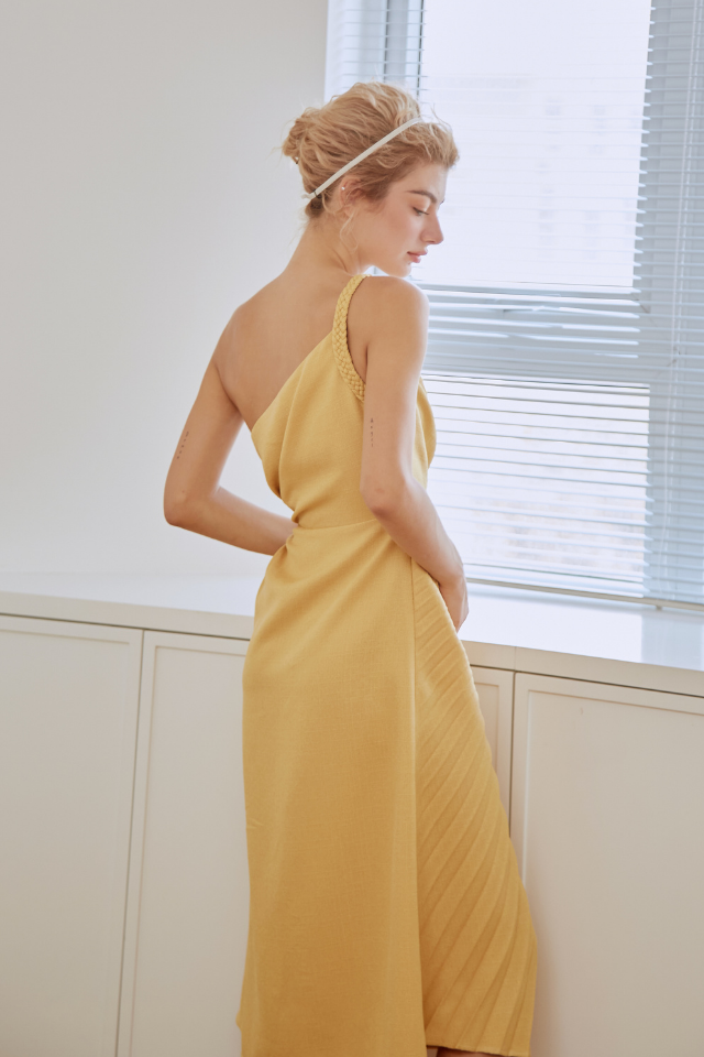 Elsye Asymmetric Silk Dress VAST Elsye Asymmetric Silk Dress VAST