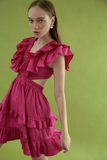 Sandra Ruffled Mini  Dress