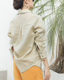 Esther Linen Top - Long Sleeve Linen Shirt
