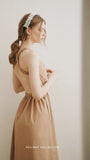 Isadora Backless Linen Dress