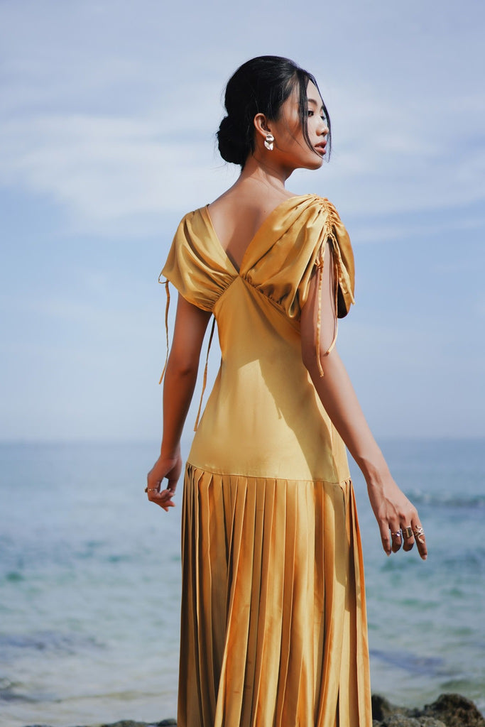 Silk Pleat Dress