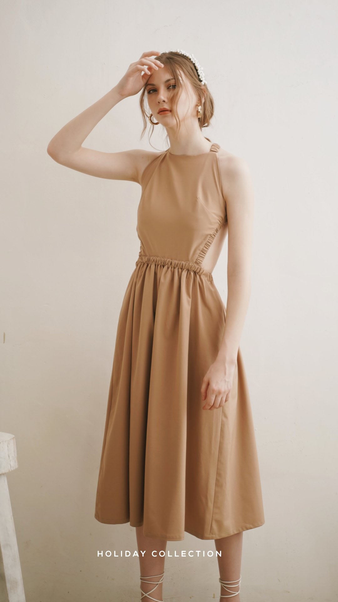 Isadora Backless Linen Dress VAST Isadora Backless Linen Dress VAST