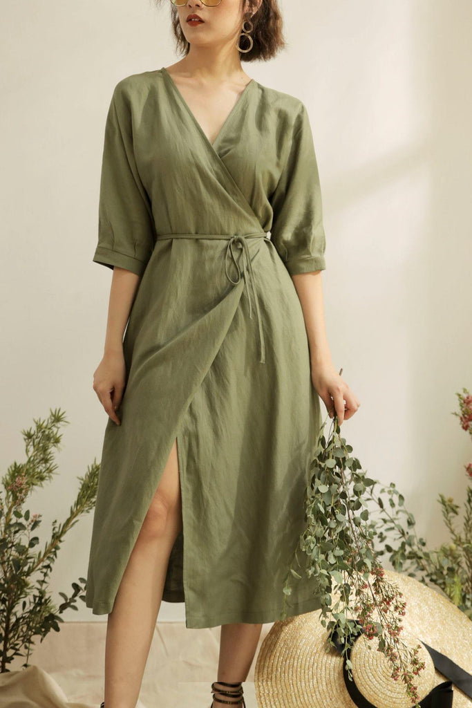Tori Linen Dress VAST