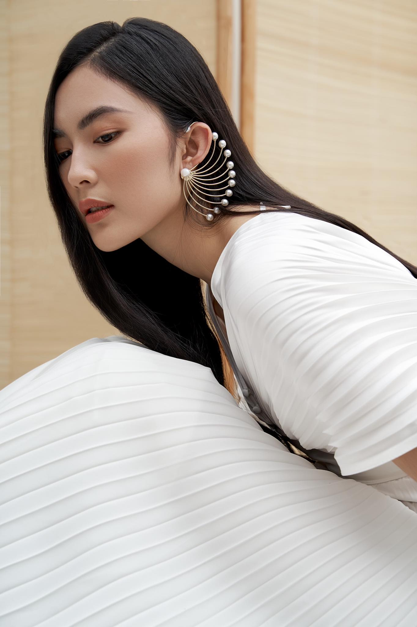 J'adore Pleated Silk Dress