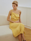 Elsye Asymmetric Silk Dress